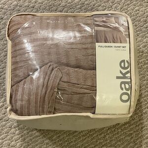 OAK Textured Brown Duvet Cover